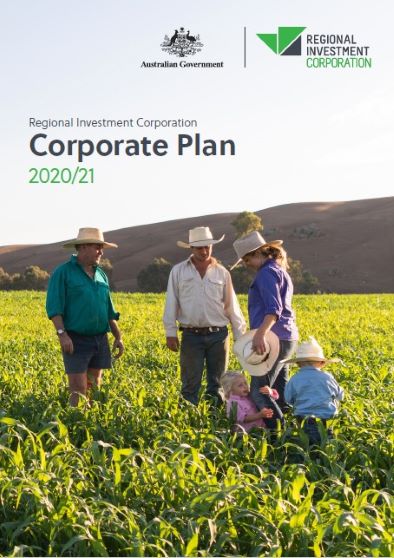 Corporate Plan 20/21 front cover image